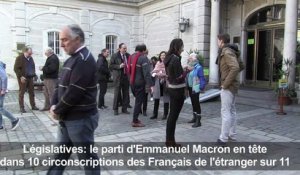 Législatives: Macron en tête chez les Français de l'étranger