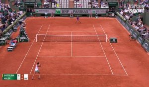 Roland-Garros 2017 : Le rallye incroyable remporté par Svitolina (6-3, 5-6)