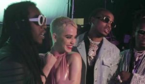 Katy Perry Shares Behind-The-Scenes Look at Making of 'Bon Appétit' Video | Billboard News