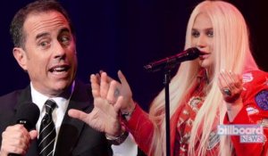 Jerry Seinfeld Turns Down a Hug From Kesha, Doesn't Know Who She Is | Billboard News