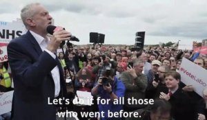 Royaume-Uni : clip de campagne de Jeremy Corbyn en meeting