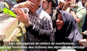 Foule immense aux funérailles des victimes des attentats en Iran