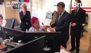 Emmanuel Macron, 39 ans, standardiste à l'Élysée