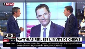 "Si je votais dans la circonscription de Manuel Valls, je voterais blanc", déclare Matthias Fekl