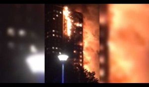 Londres : un gigantesque incendie ravage une tour de 24 étages, 200 pompiers sur place (vidéo)