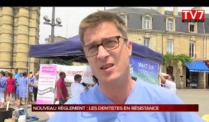 Nouveau réglement : les dentistes manifestent à Bordeaux