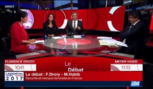 Législatives en France: le debat entre Florence Drory et Meyer Habib