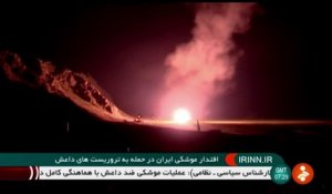 L'Iran tire des missiles sur "des bases terroristes" en Syrie