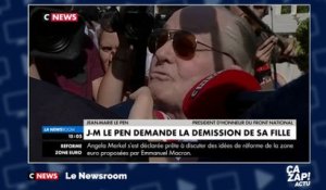 Jean-Marie Le Pen demande la démission de sa fille