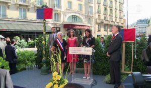 Le président colombien inaugure la place Marquez à Paris