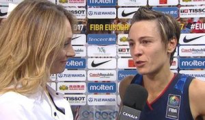 Euro Féminin 2017 - Finale - La réaction de Céline Dumerc