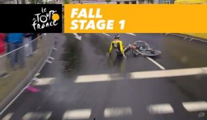 Groenewegen tombe - Étape 1 / Little crash for Groenewegen Stage 1 - Tour de France 2017