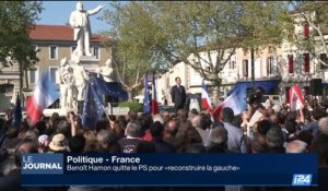 Politique-France: Benoît Hamon quitte le PS pour reconstruire la gauche