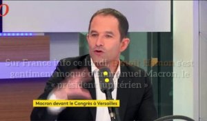 Benoît Hamon se moque de Macron, «ridicule président jupitérien»