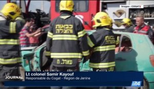 Israël: Exercice conjoint de pompiers israéliens et palestiniens