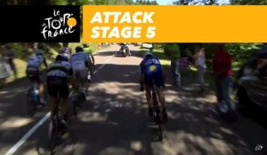 Gilbert attaque / attacks - Étape 5 / Stage 5 - Tour de France 2017
