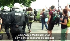 G20: manifestations violentes "inacceptables" (Merkel)