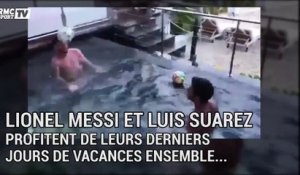 Messi et Suarez s'éclatent dans une piscine