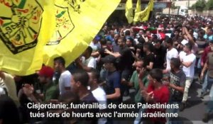 Cisjordanie: funérailles de 2 Palestiniens tués lors de heurts