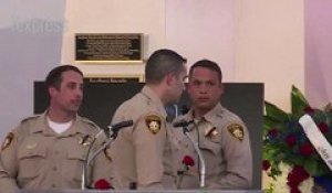 Les policiers de Las Vegas rendent hommage à leur collègue tué dans la fusillade