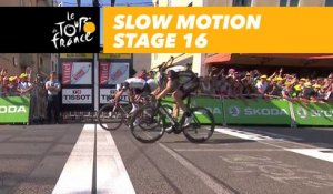 L'arrivée au ralenti / Finish in slow motion - Étape 16 / Stage 16 - Tour de France 2017
