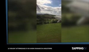 Le violent atterrissage d'un avion Ryanair en Angleterre, la vidéo choc