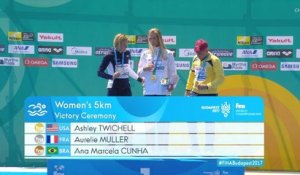 Natation : Championnat du monde - Eau Libre - Le podium du 5km nage femmes !