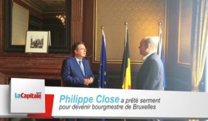 Philippe Close a prêté serment pour devenir bourgmestre de Bruxelles