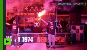Chypre : des nationalistes défilent torches à la main pour l’anniversaire de l’invasion turque