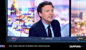 François-Xavier Ménage quitte LCI, l'amusant passage de témoin à Pascale de la Tour du Pin (vidéo)
