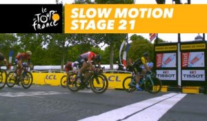 L'arrivée au ralenti / Finish in slow motion - Étape 21 / Stage 21 - Tour de France 2017