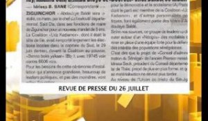 REVUE DE PRESSE (FRANÇAIS) DU 26 JUILLET2014
