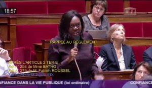 La député REM Laetitia Avia lance un rappel à l'ordre véhément à l'Assemblée nationale