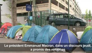 Macron veut régler le problème des migrants à la rue