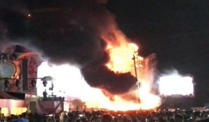 Un concert évacué après un départ de flammes en Espagne