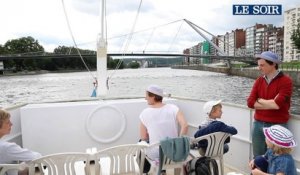 Liège. Navette fluviale sur la Meuse