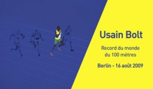 Athlé - Les grands moments : Bolt et le record du monde du 100m
