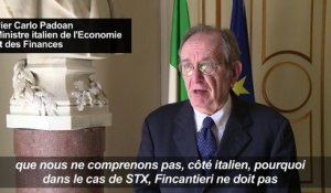 STX France: l'Italie réclame toujours la majorité absolue