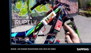 Russie : Il invente un vélo à turbo qui peut atteindre 72 km/h (Vidéo)