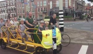 Cyclo-bus scolaire aux Pays-Bas
