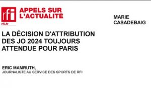La décision d’attribution des JO 2024 toujours attendue pour Paris