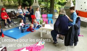 Lectures au parc communal de Mouscron