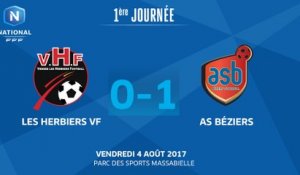 J1 : Vendée Les Herbiers Football – AS Béziers (0-1), le résumé