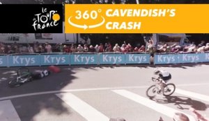 Cavendish's crash - 360° - Tour de France 2017
