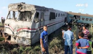 Egypte: au moins 36 morts dans une collision de trains