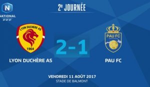 J2 : Lyon Duchère AS - Pau FC (2-1), le résumé
