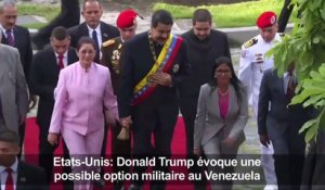 Donald Trump évoque une possible option militaire au Venezuela