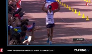 Yohan Diniz enfin champion du monde du 50km marche ! (vidéo)