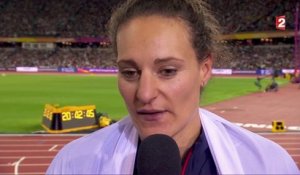 Mondiaux d’athlétisme : Mélina Robert-Michon "C'est une belle médaille et beaucoup de plaisir"