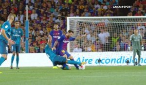 Finale Super Coupe d'Espagne - L'énorme tacle de Casemiro sur Messi !
